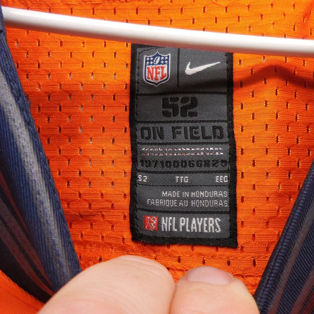Nike Denver Broncos Phillip Lindsay 30 On Field Jersey Mens 52‎ Orange Navy